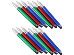 Conjunto De 10 Canetas Stylus De Plástico Para Tablets, Fáceis De Segurar.
