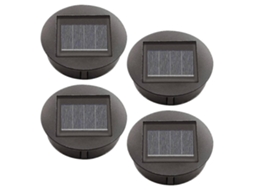 Rebe 4 Peças de Luzes Solares de Reposição com Lâmpadas Led, Luzes Superiores Solares para Jardim, Impermeáveis Ip65