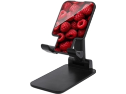 Suporte Dobrável E Ajustável Para Celular, Para Uso Em Mesa, Com Estampa De Framboesa