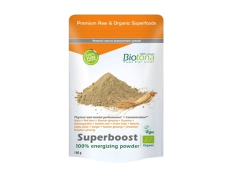 Superboost Pó Energizante Vegan Superalimento Bio 150G BIOTONA