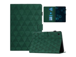 Capa Para Tablet Lenovo Tab M10 Plus Em Couro Com Textura De Diamante