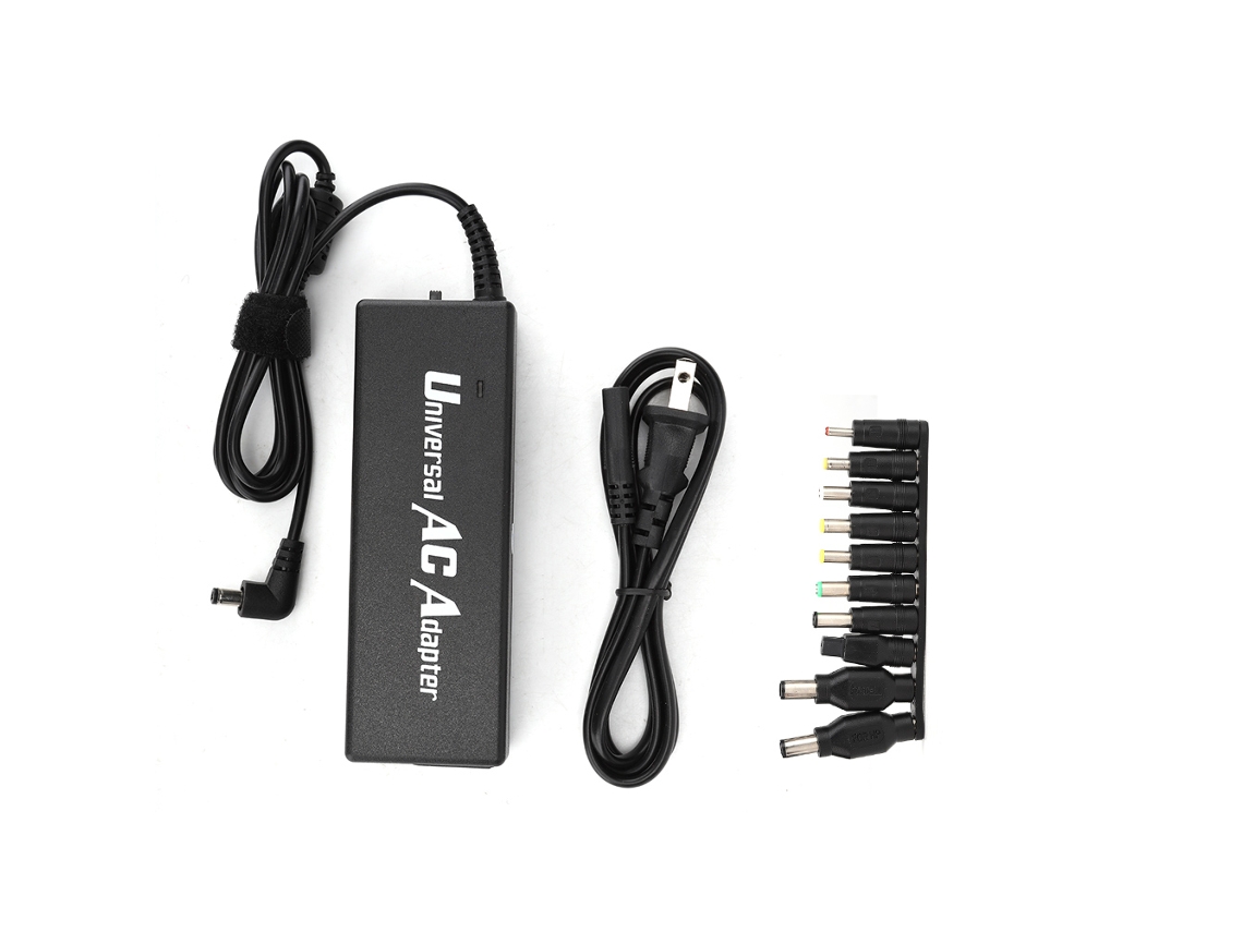 Adaptador De Fonte Universal De 70w, 15v 24v Para Notebook E Ultrabook Luz Dourada