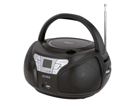 Rádio Boombox DENVER TCU-206 BLK — Digital