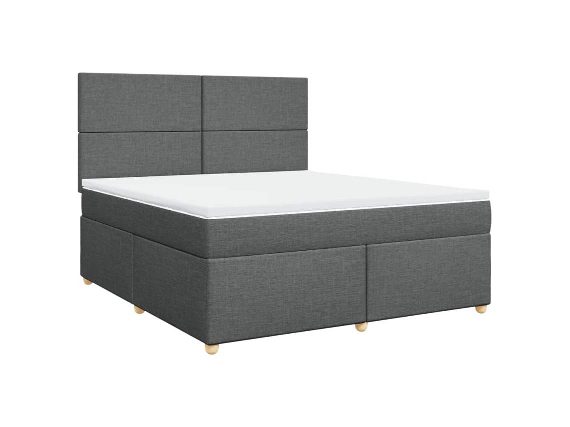 Box Spring Bed, Box Spring Beds Vidaxl Cinzeto Tecido (180 X 200 Cm)