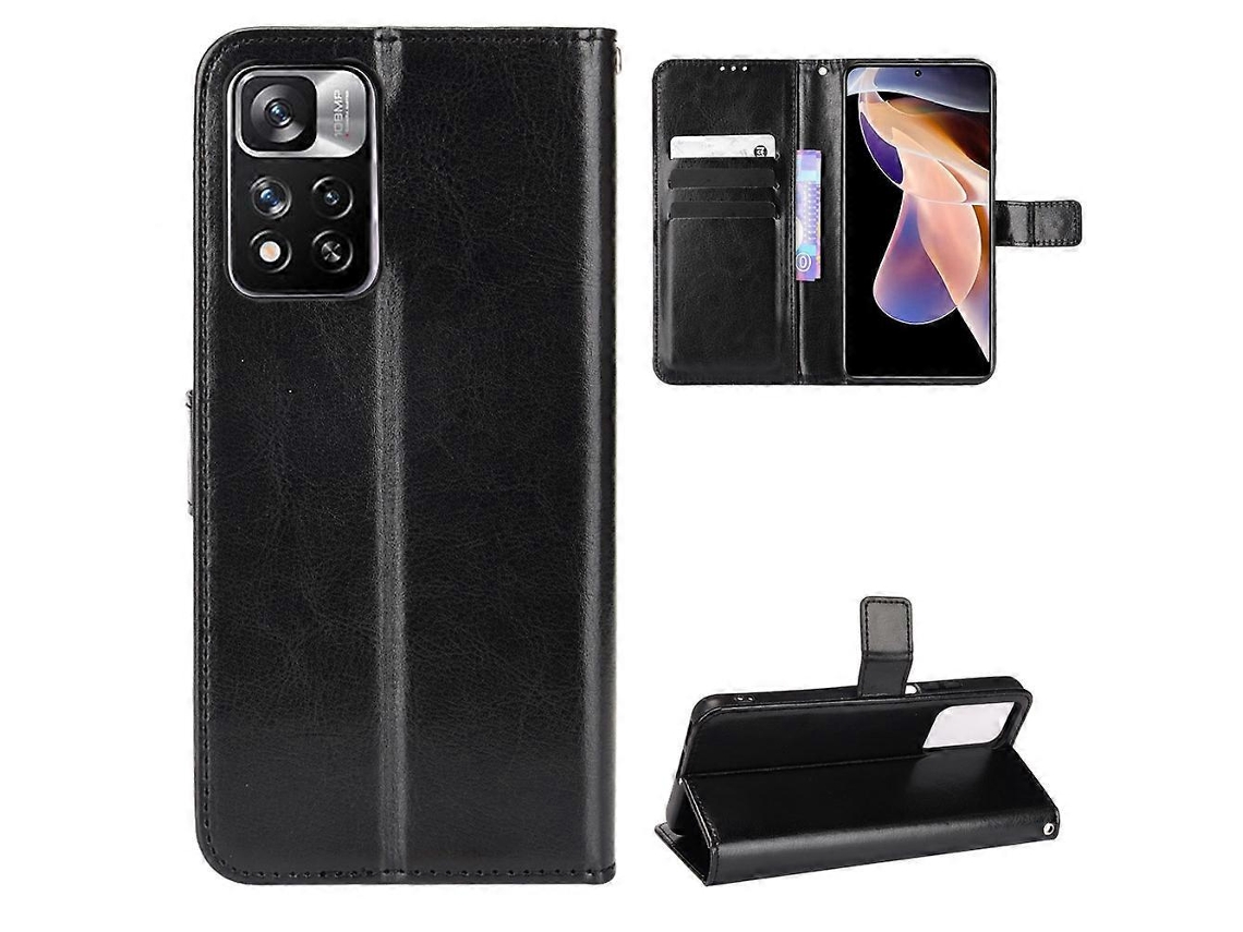 Capa De Celular Xiaomi Poco X4 Nfc / Redmi Note 11 Pro Com Textura Retrô Chinesa Em Couro E Estampa Crazy Horse.