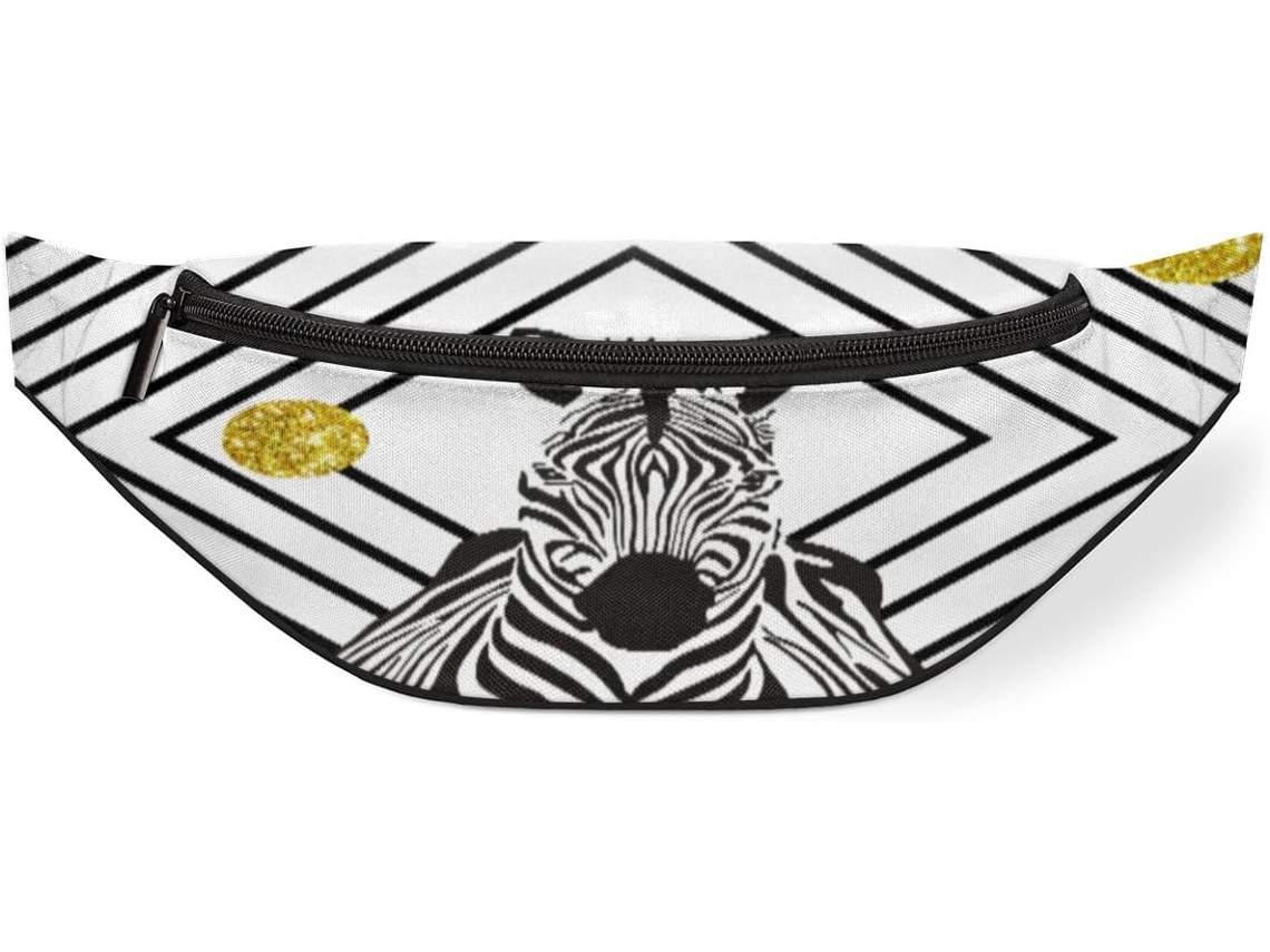 Pochete com Estampa de Zebra para Homens Estampas Impermeável Alta Qualidade Que Não Des Ajustáveis Ze