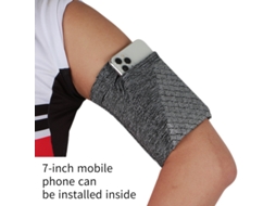 Braçadeira Esportiva Universal Para Todos Os Celulares. Ideal Para Corrida, Exercícios E Treinos Na Academia. Compatível Com Celulares De Até 7 Polega