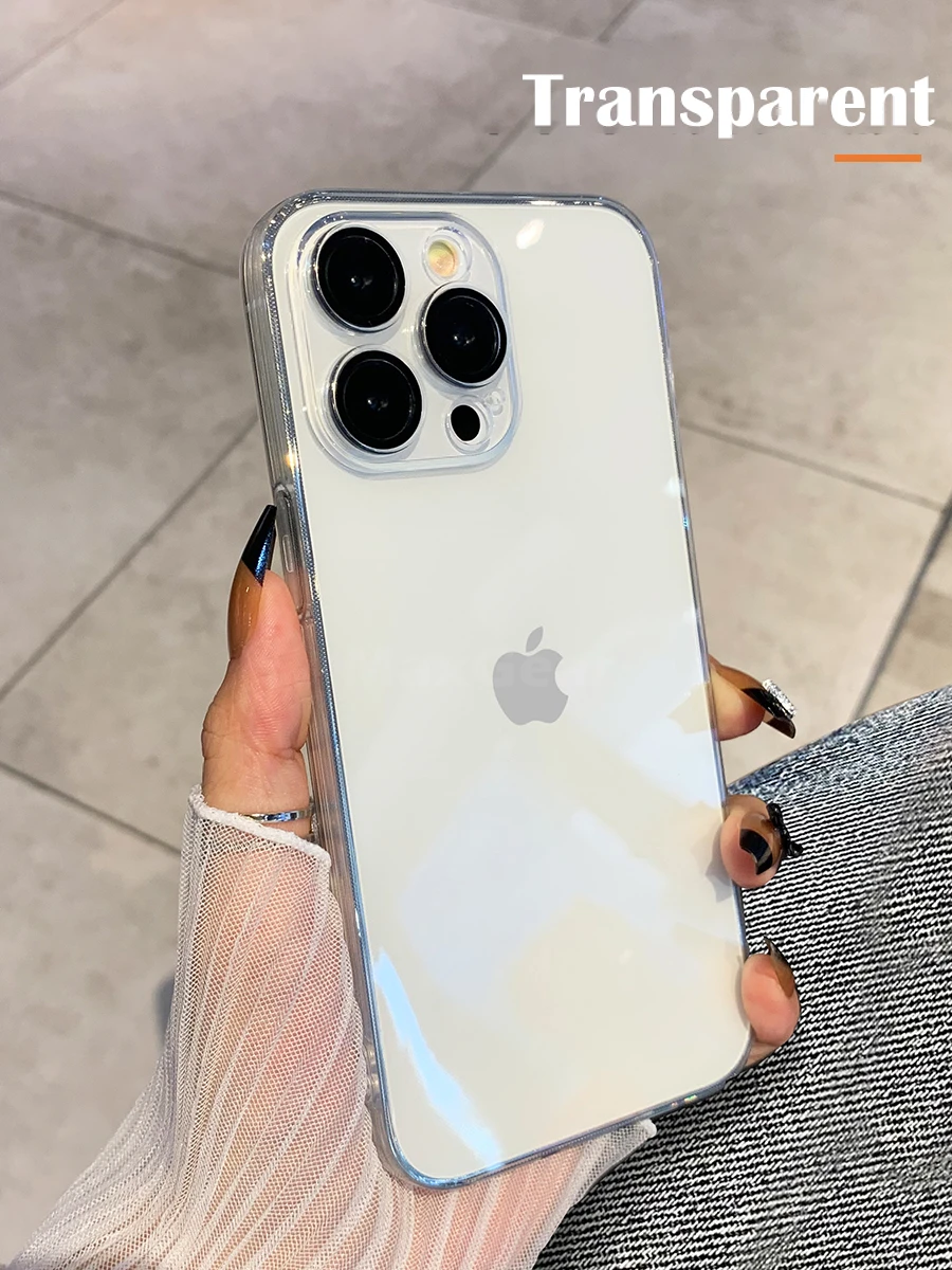 Capa Protetora Transparente De Silicone Eletroplaqueado (iphone 13 Mini), Roxa, Macia E Resistente A Impactos.