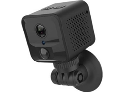 Minicâmera espiã oculta sem fio com lente de vidro HD 1080P. Ideal para casa, carro, escritório, uso interno e externo. Bestvite (preto)