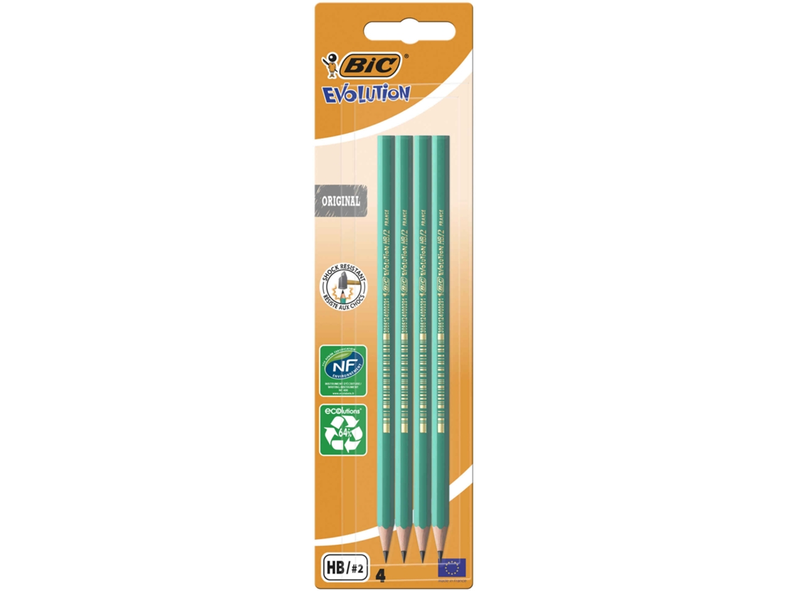 Lápis Grafite Evolution 2HB BIC 4 un