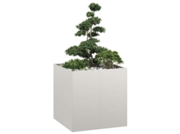 Vidaxl Plantador 80x80x80 Cm Aço Inoxidável