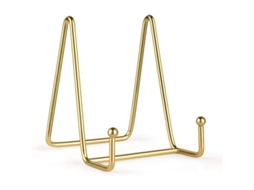 Suportes Para Pratos Linjou De 4 Polegadas, Suporte De Ferro Dourado Para Fotos E Pratos Decorativos, 2 Peças 4 Polegadas