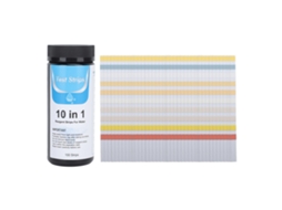 100 tiras de teste de água para piscina, spa, 10 em 1, rápido, preciso, pH, dureza, químico com MARCA