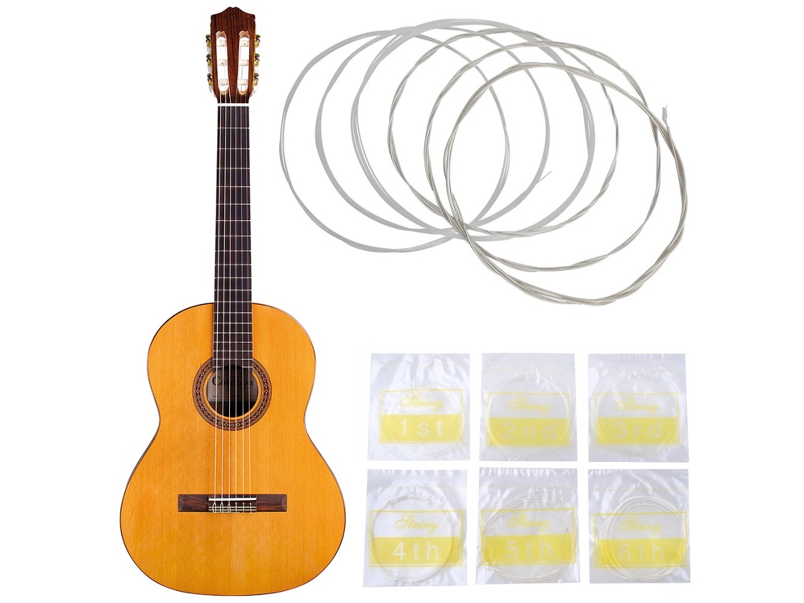 Cordas de Nylon para Guitarra.028 .043, Cordas para Violão AQUAFORGE