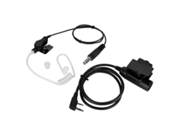 Fone De Ouvido Intra Auricular K Head Air Channel Com Tubo Acústico E Botão Ptt. Brilvibera