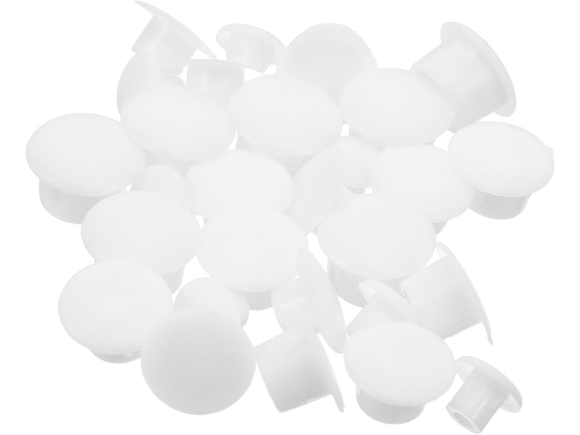 Cabilock Conjunto De 200-tampas Decorativas Redondas Plástico Para Móveis E Prateleiras, Adequadas Para Armários E