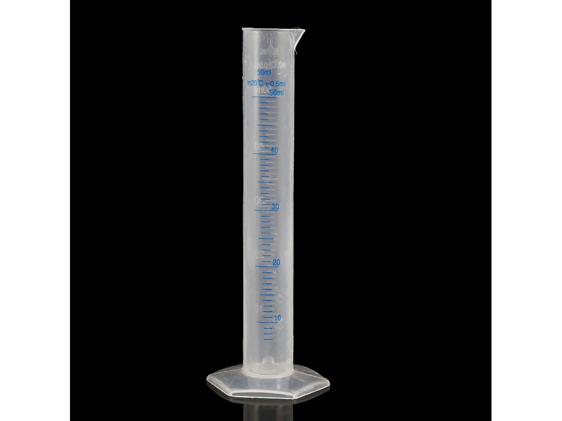 Proveta Graduada, Material De Laboratório Em Polipropileno Transparente Blue Line Para Fácil Enchimento E Vazamento, Equipamento Para Sala De Aula De