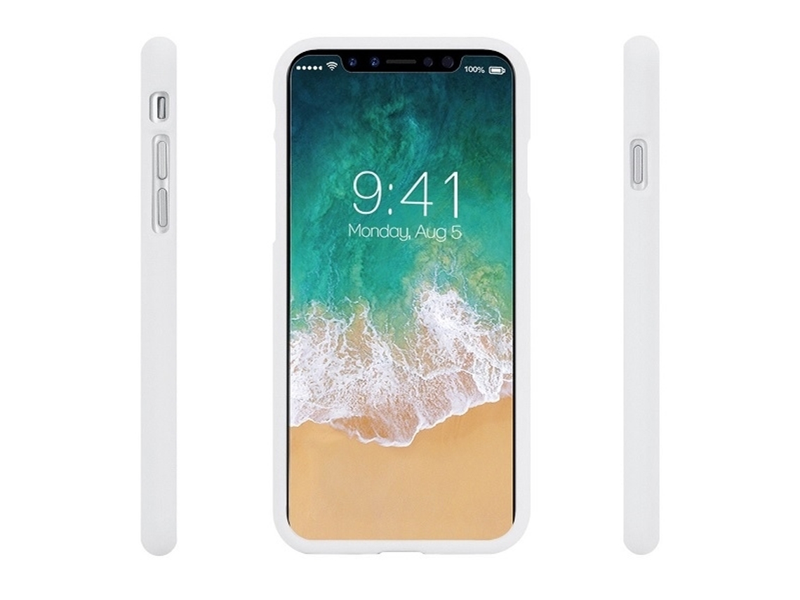 Capa Gentil para iPhone Xs Max MERCURY Pele Sintética Branco