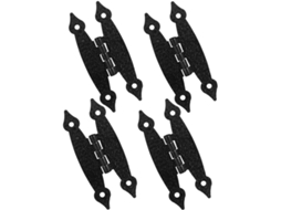 Dobradiças Pretas Para Armários, Tipo Borboleta, 3, 5 Polegadas 8, 9cm, Conjunto Com 4 Peças, Longa Vida Útil, Ideais