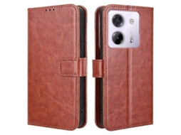 Capa Crazy Texture Para Xiaomi Xiaomi Poco M7 Veanxin Pele Sintética