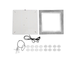 Lâmpada de Crescimento Led 256 Leds 4000k Branca Vermelha com Refletor e Corda de Aço para Plantas Internas | S/MARCA