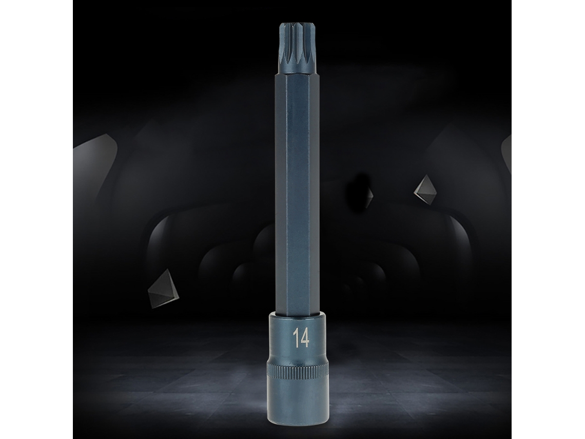 Destornillador Eléctrico 12 Puntos Star Bit Socket 1/2" 150mm (m14) Herramienta De Impacto