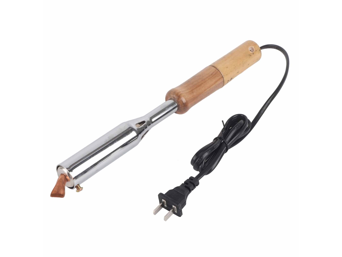Ferrolho de Solda Elétrica 150w com Ponta de Cunha e Cabo de Madeira Ferramenta Útil S/MARCA