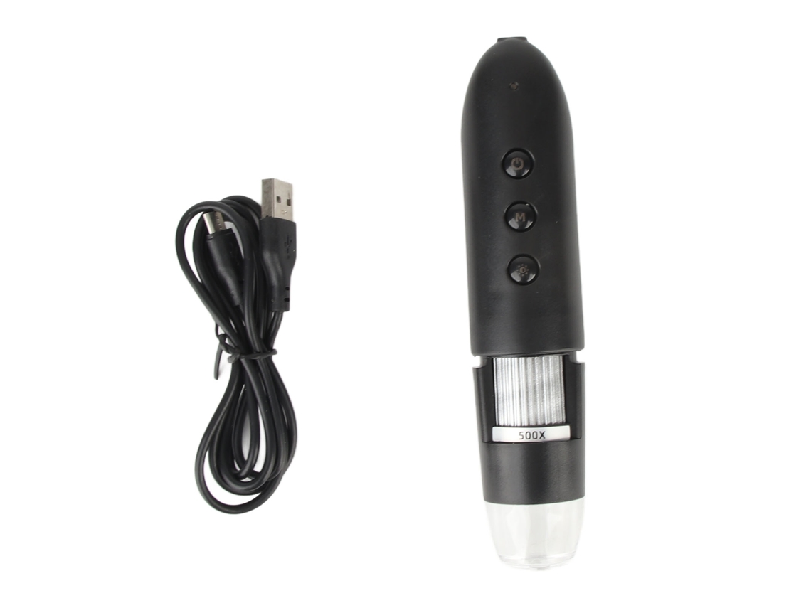 Detector De Couro Cabeludo E Cabelo Wifi 500x Com Microscópio De Alta Definição