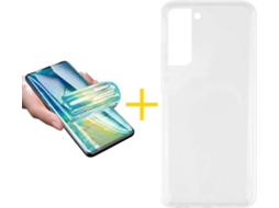Capa + Película para Samsung Galaxy S21 Plus 5G SKYHE Transparente Claro