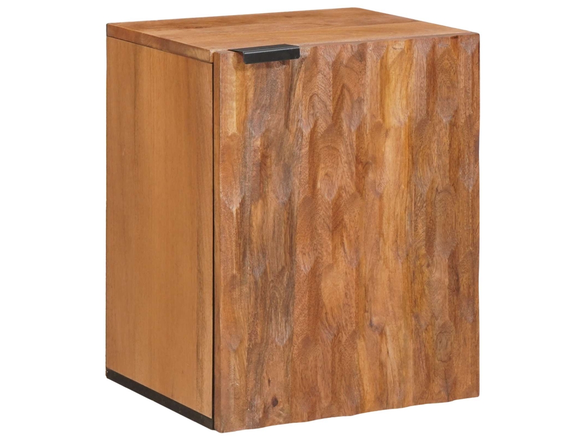 Vidaxl Armário De Banheiro Suspenso Com Porta Castanho 38 X 33 X 48 Cm