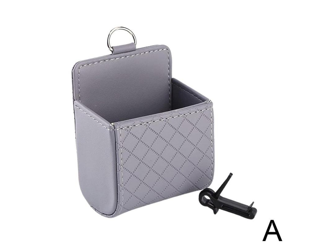 Bolsa Multifuncional De Couro Para Guardar Na Saída De Ar