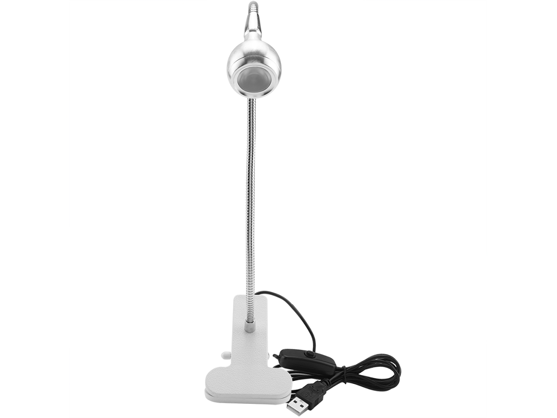 2026 luz de Mesa Led Usb Mini Lâmpada de Escritório Noturna com Clip para Casa Estúdio Leitura Prata Quente