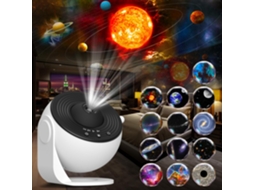 Projetor de Estrelas Galaxy 13em1, Planetário, Luz Rotativa 360°, Timer ZYBLSSBB