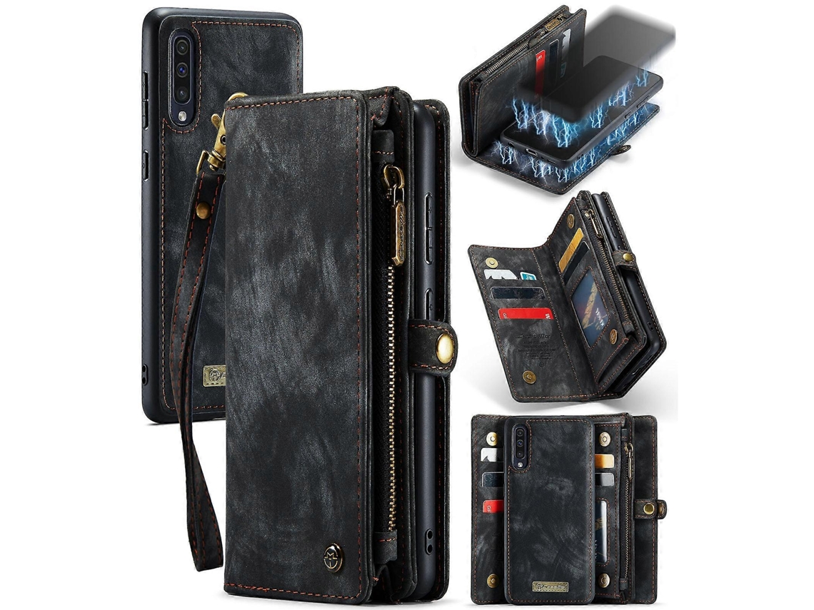 Caseme-008 Para Samsung Galaxy A30s/a50s/a50 Capa Flip De Couro Multifuncional Removível