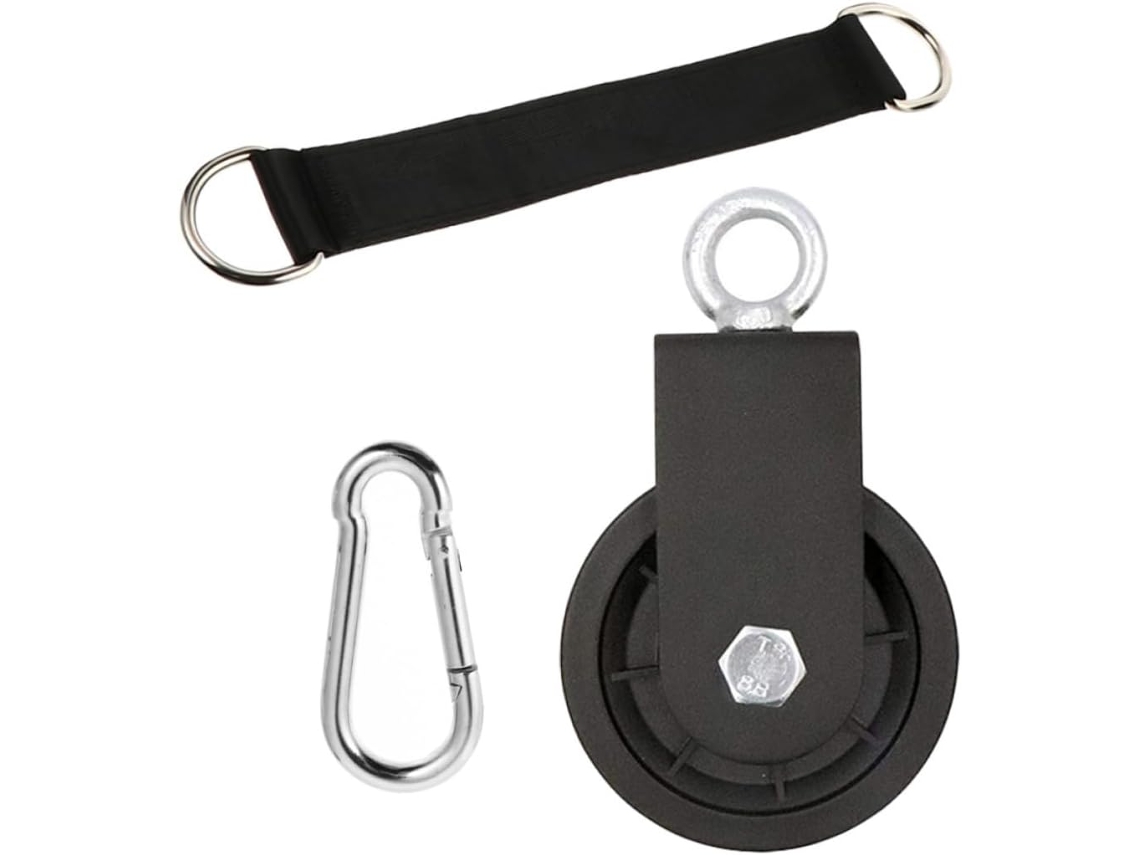 Polia de treinamento com alça de nylon, estrutura metálica, fixa, conjunto de ginástica suspensa, S/MARCA