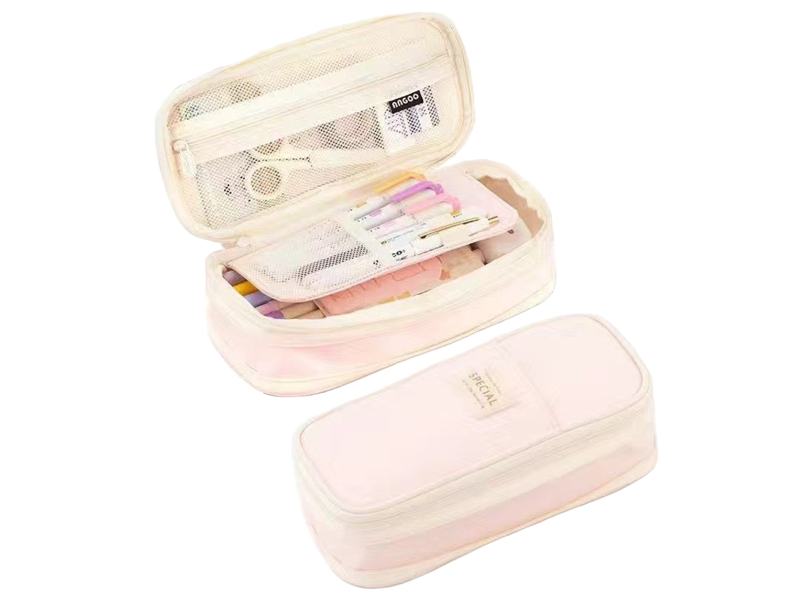 Laxiscreed Estojo De Lápis Para Meninas Com Grande Capacidade, Design Elegante E Resistente A Sujas
