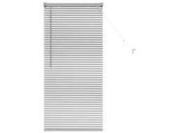 Conjunto 1 Persianas Venecianas Vidaxl Prateado Alumínio (130 X 65 Cm)