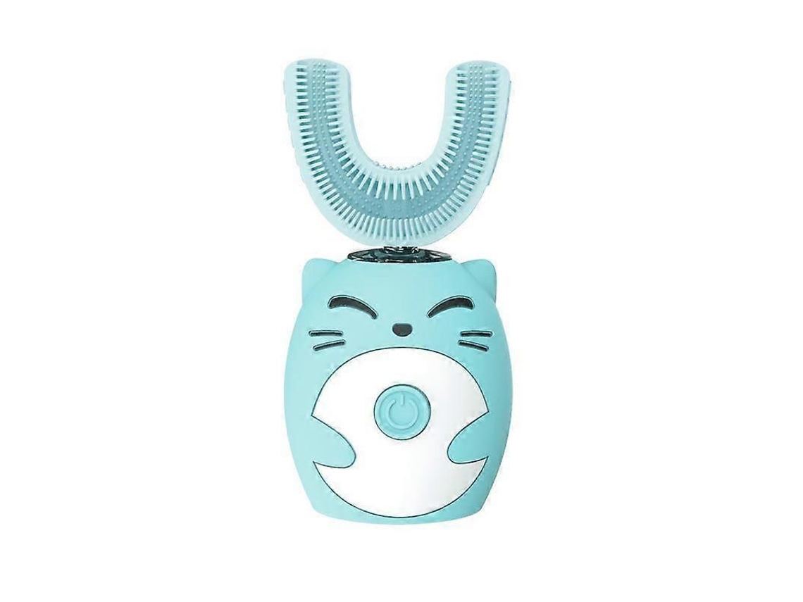 Escova de Dentes Infantil em Formato U, Ultrassônica Silicone com Rotação 360 ​​graus, Escov a Automática À Pr GOKOCO