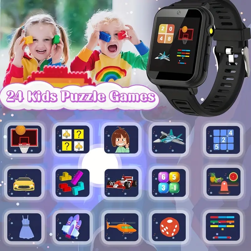Smartwatch Infantil: Player de Música Pedômetro e Despertador Azul Escuro GODTVAGT
