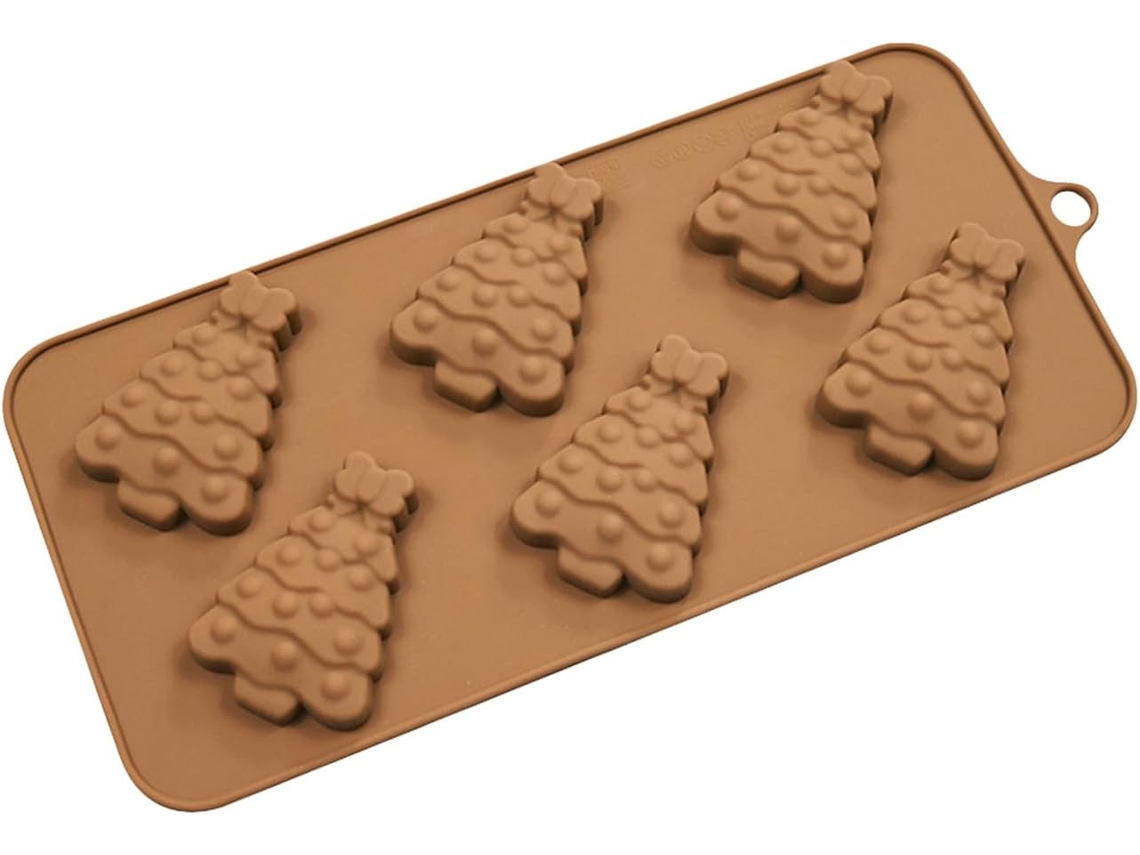 Forma De Silicone Barras De Chocolate, Formato Com 6 Cavidades, Fácil De Usar E