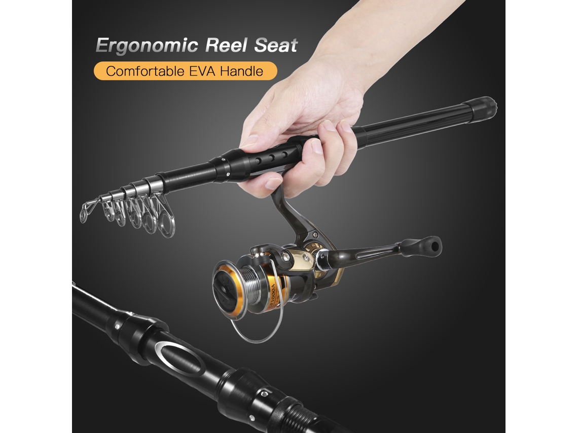 Combo Vara e Molinete de Pesca com Acessórios
