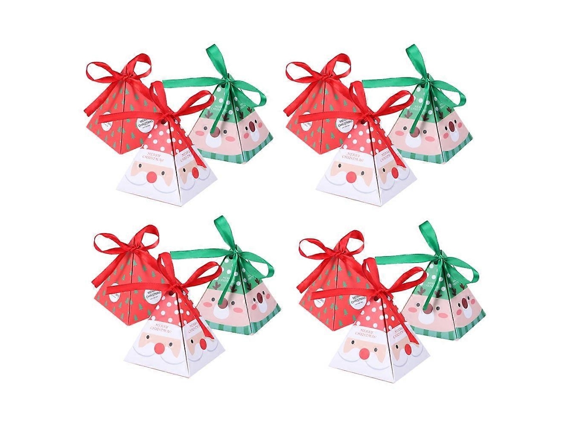 Conjunto De 12 Caixas De Presente De Natal Pequenas Para Doces, Caixas De Presente Elegantes Para O Natal Hengjian