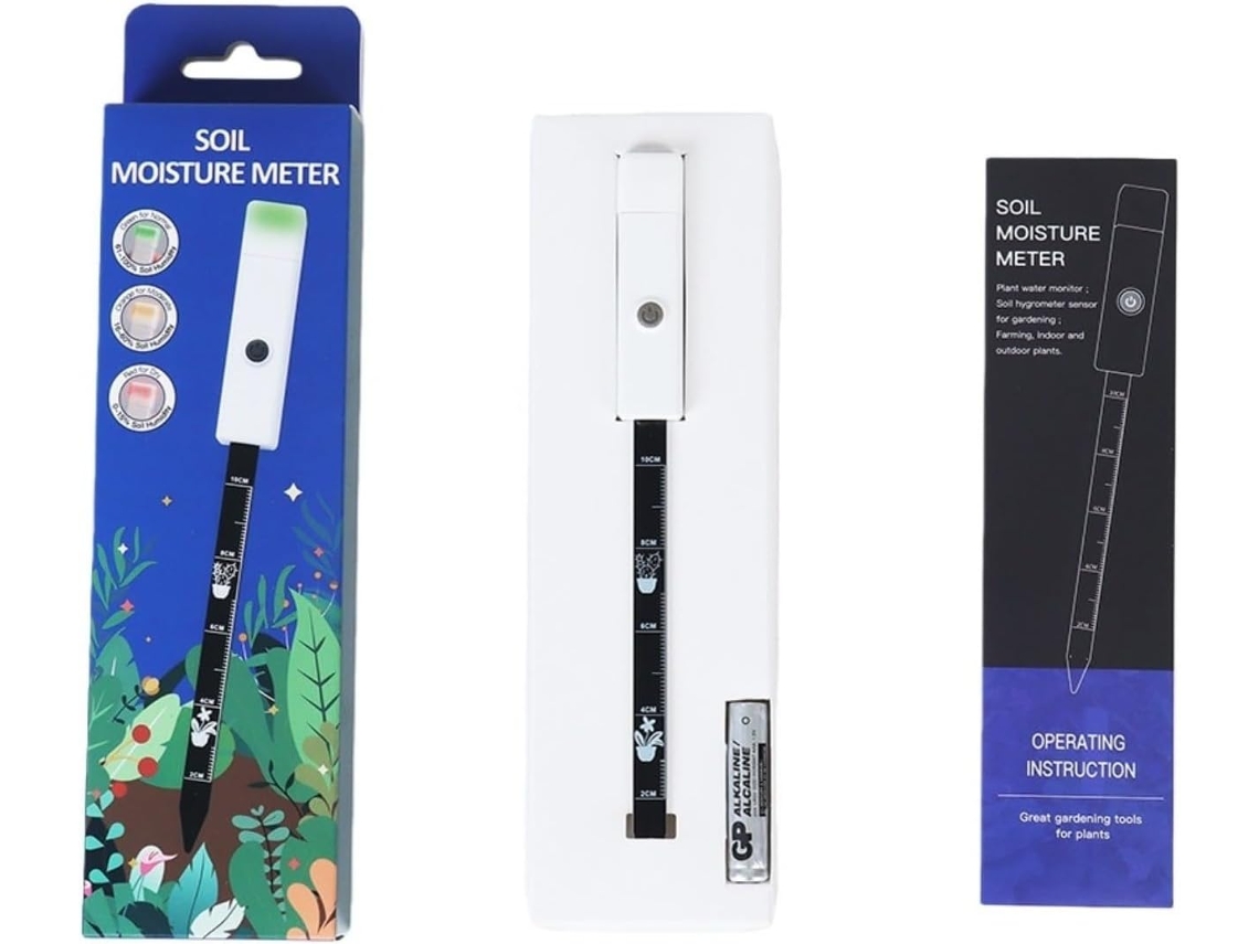 Medidor De Umidade Do Solo Para Jardinagem 1 Unidade, Higrômetro Com Chip Inteligente E Indicadores Luminosos