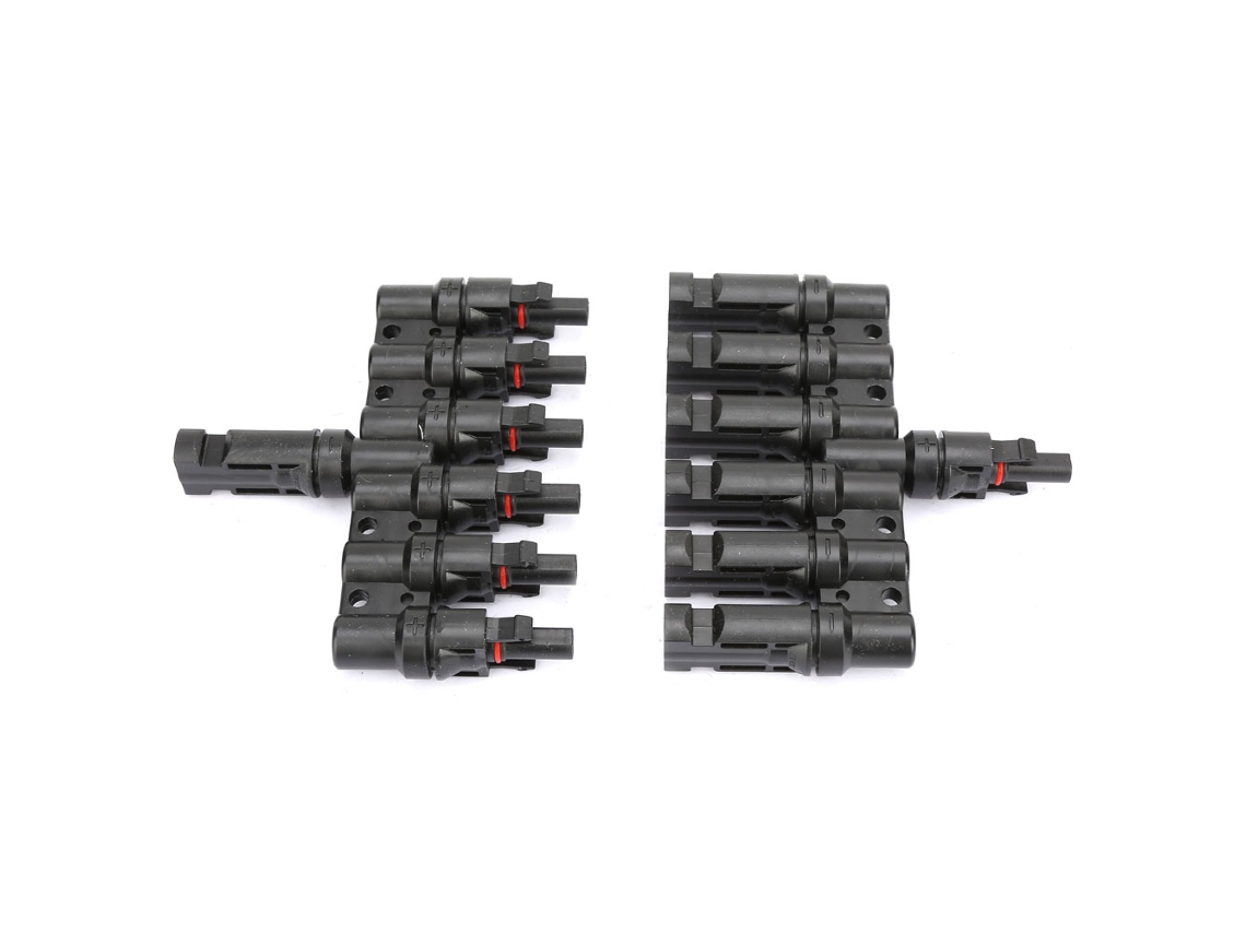 Laxiscreed Conectores Six-in-one Para Painéis Solares, Compatíveis Macho E Fêmea