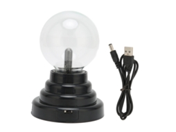lâmpada de Plasma com Toque Sensível Luz Estática Neutralizadora Decorativa Bola 3 Polegadas Usb/bateria