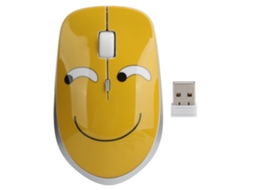 Mouse sem fio com padrão cute roda silenciosa DPI ajustável 3 velocidades acessório de computador | S/MARCA