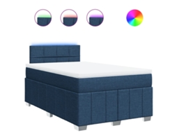 Box Spring Bed, Box Spring Beds Vidaxl Azul Tecido (120 X 200 Cm)