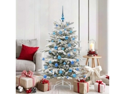 Vidaxl Árvore De Natal Articulada Artificial Branco 150 Cm Pe E Pvc