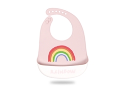 Babete De Silicone Ultrafino E Impermeável Para Bebés Arco-íris Dos Sonhos