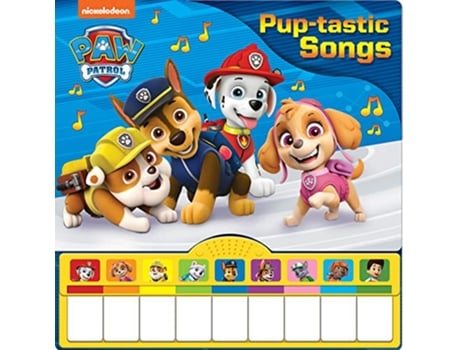 Livro Nickelodeon PAW Patrol Puptastic Songs Sound Book de Emily Skwish (Inglês - Capa Dura)